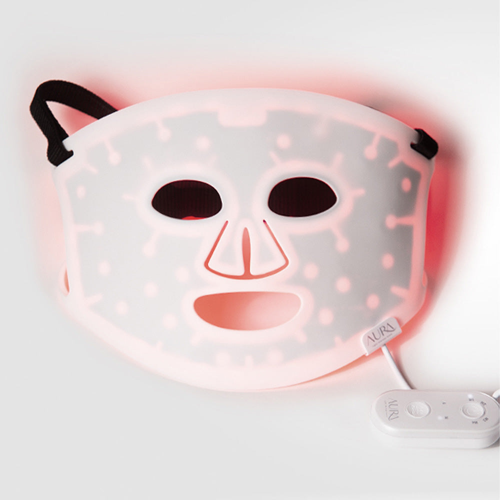 Close-up of Aura Plus Near-infrared LED Light Therapy Mask