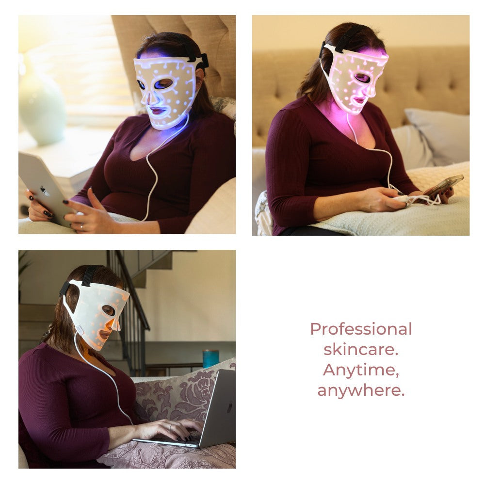 Aura Plus LED Therapy Mask with flexible design